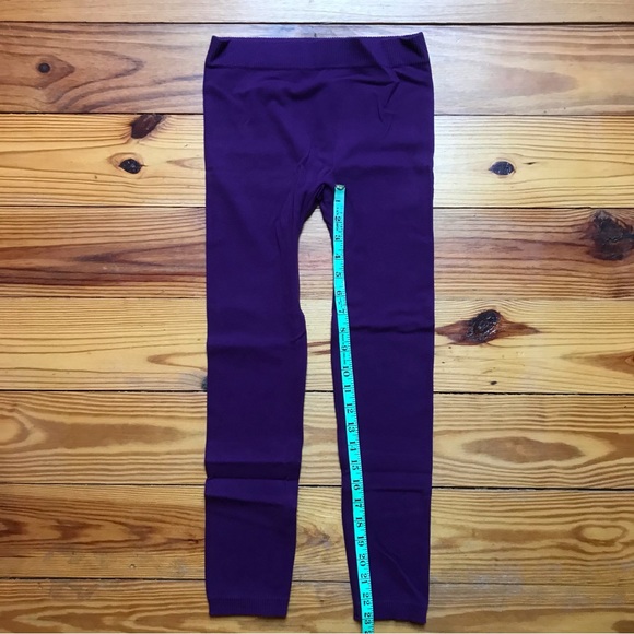 Blue Star Clothing Heavyweight Purple Thick Ankle Length Leggings, NWT, S - Picture 5 of 10